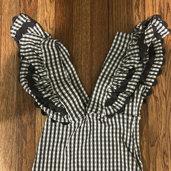 Sea New York Black and White Gingham One Piece Swimsuit - Picture 2 of 4
